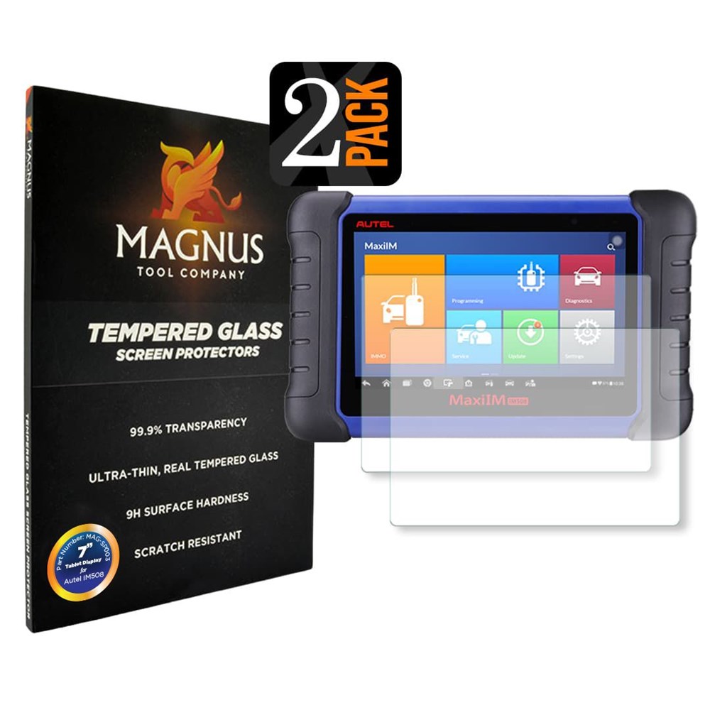 Lock Labs Autel MaxiSys Mini MS905 7in Tempered Glass Screen Protector (2 Pack)<br/>