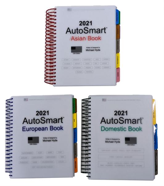 2021 AutoSmart 3 Book Set - Asian, European & Domestic Book Set<br/>