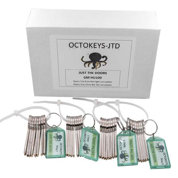  OCTOKEYS GM 10 CUT LASER KEY ORIGINATION SYSTEM - TRY-OUT SET OF 32 KEYS-Just The Doors!<br/>