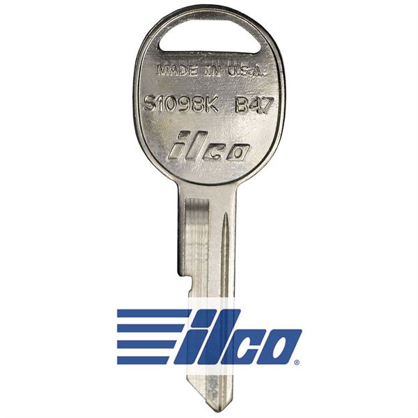 Ilco GM S1098K/B47 Metal Key (10 Pack)<br/>