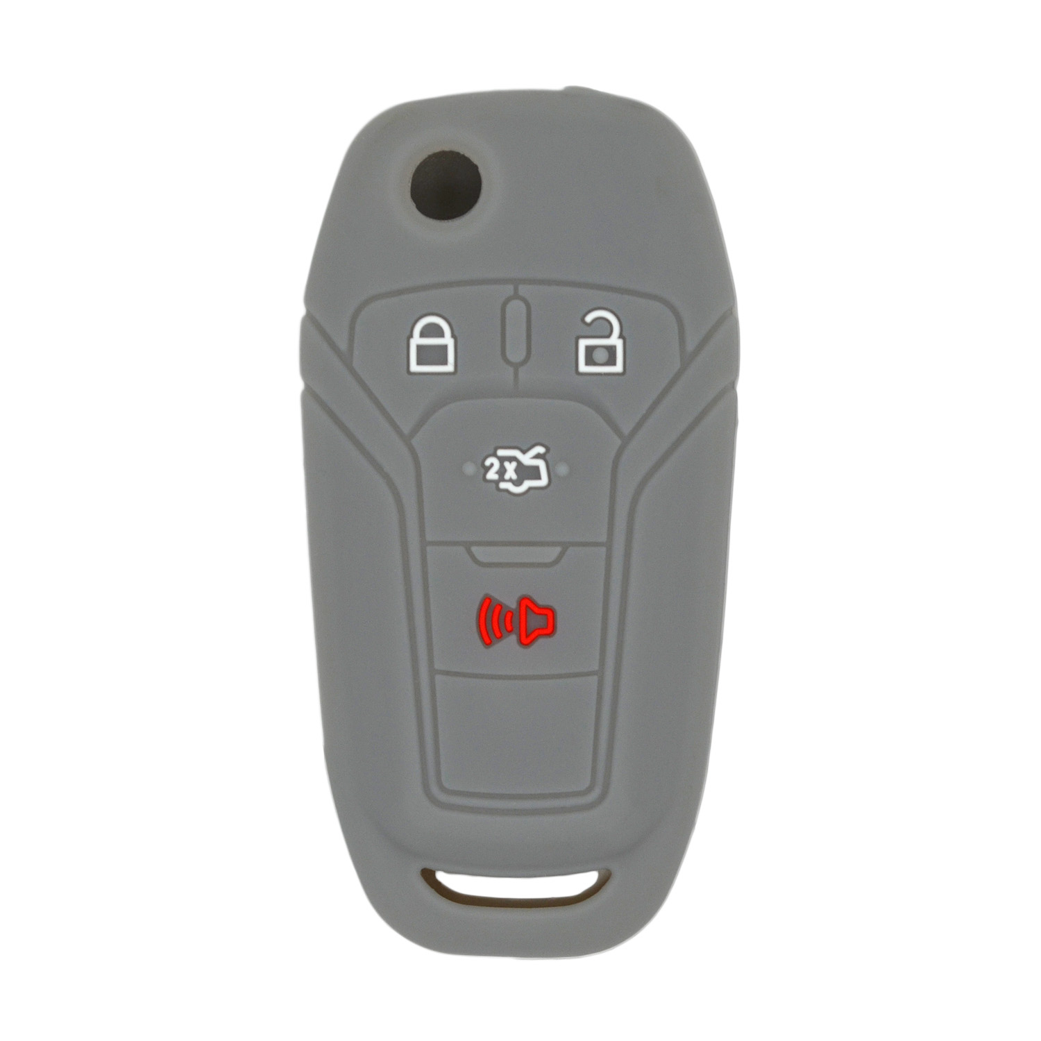 Ford Flip Key Silicone Cover-Gray<br/>N5F-A08TAA