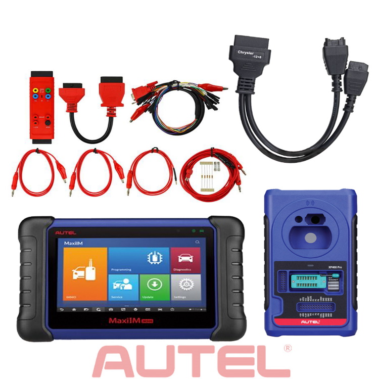 Autel MaxiIM IM508, G Box 2, XP400 PRO and Chrysler 12+8 Cable Programming Bundle<br/>