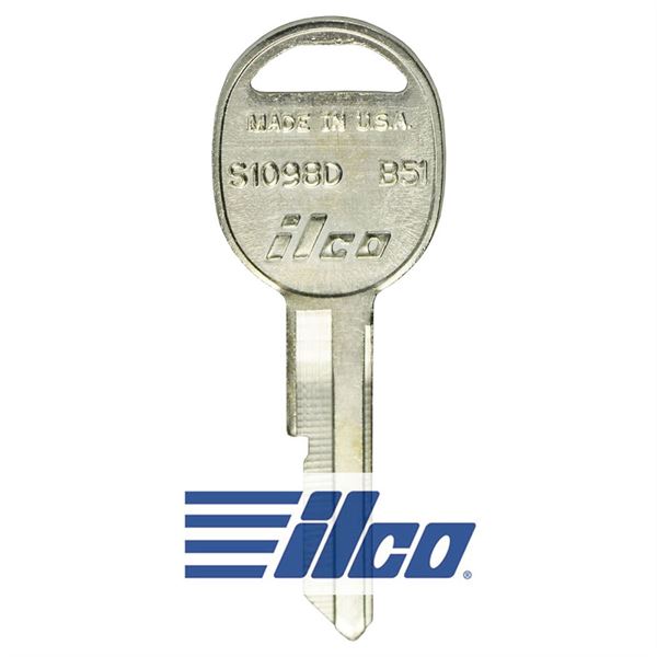 Ilco GM S1098D/B51 Metal Key (10 Pack)<br/>