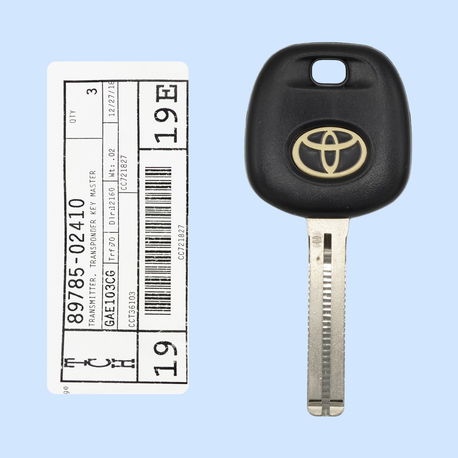 2017 - 2020 Toyota Corolla<br/>H Chip High Security