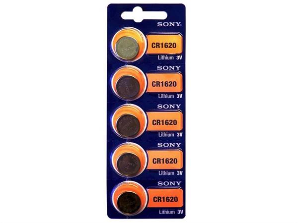 CR1620 BATTERY 5-PACK<br/>